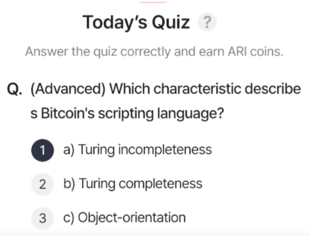 ARI Wallet Daily Quiz Answer 3 June 2025 (AriChain)